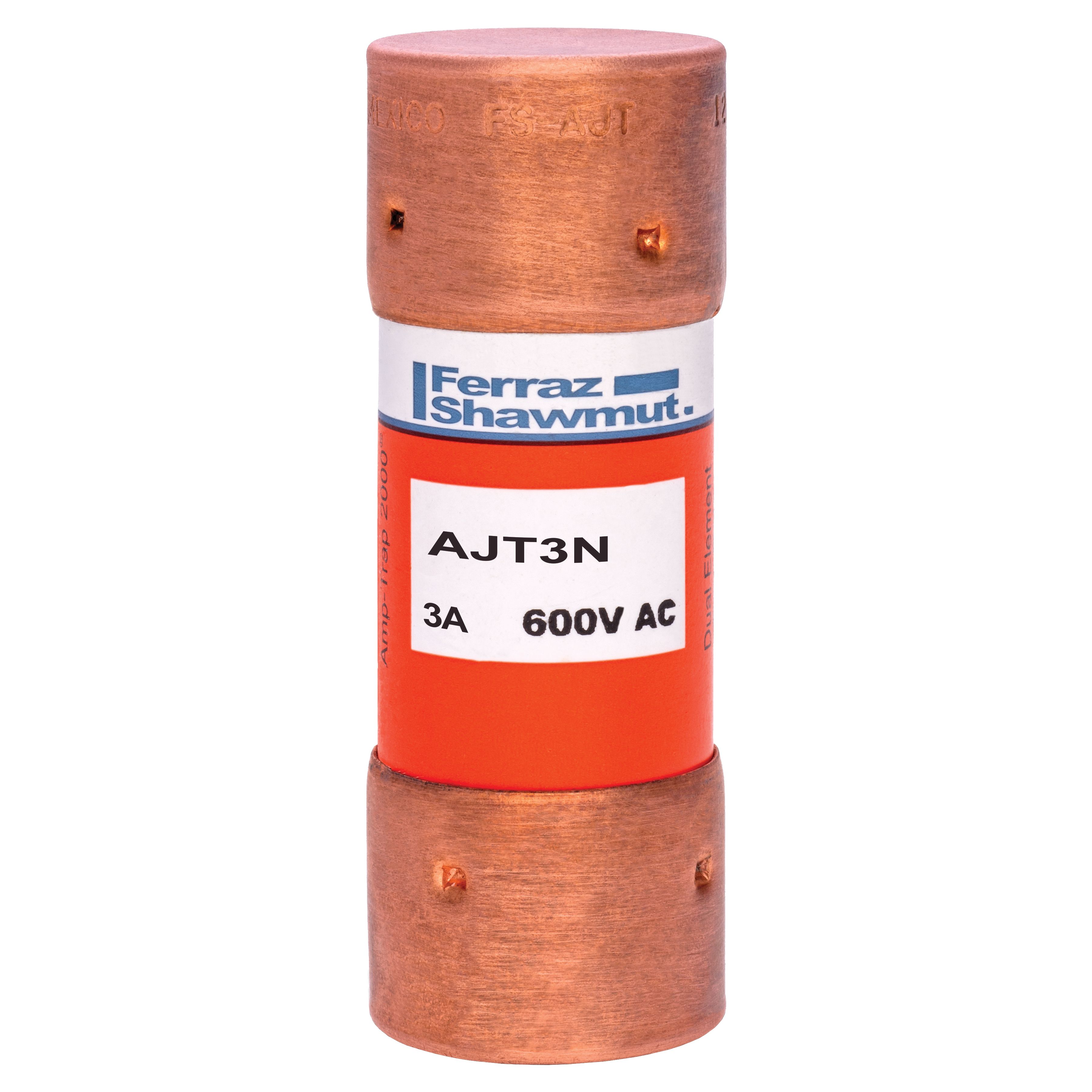 AJT3N - Fuse Amp-Trap 2000® 600VAC 3A Time-Delay Class J AJT Series